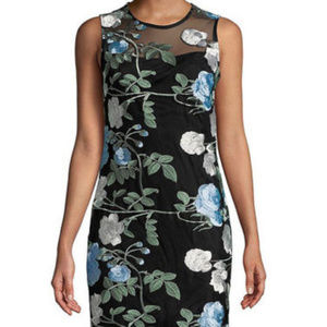 Calvin Klein Floral Embroidered Dress CD8L14CY NWT